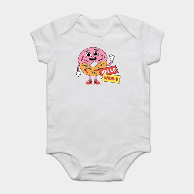 Hello World - 2 Baby Bodysuit by Megadorim